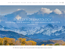 Tablet Screenshot of boulderdermatology.com